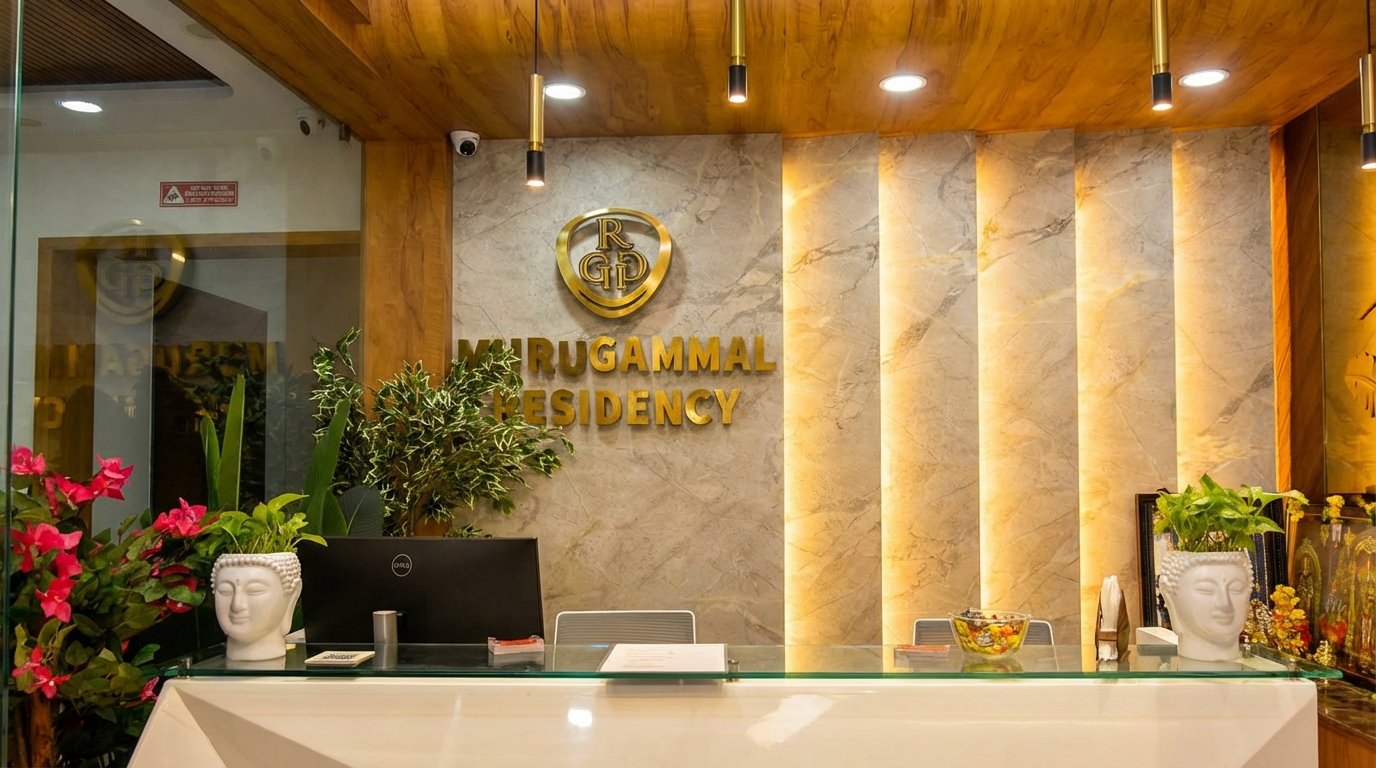 Murugammal Residency reception area